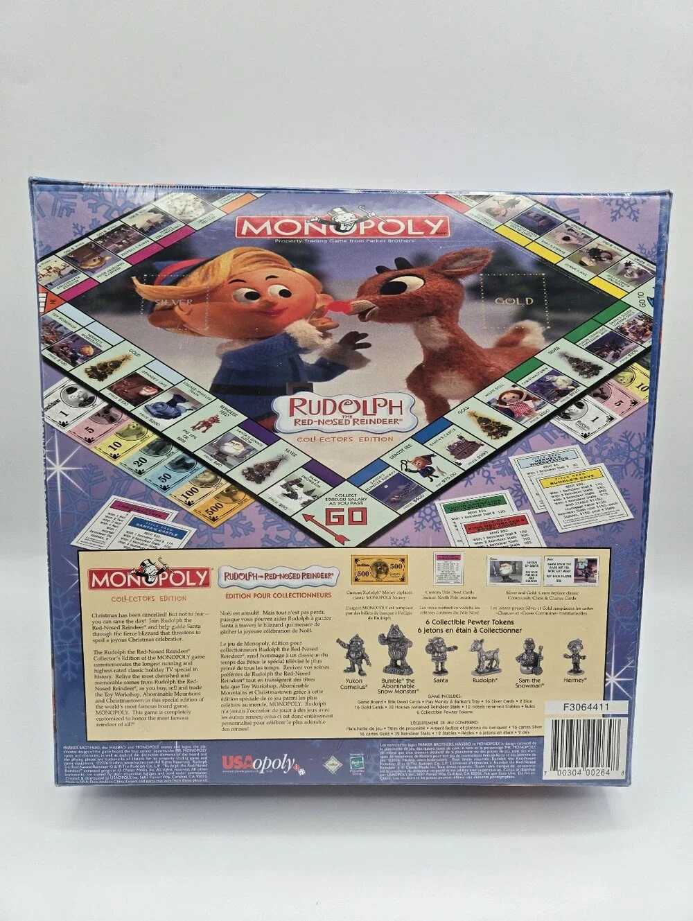 Hasbro Monopoly Rudolph The Red Nosed Reindeer Collect Edition Board Game 2006